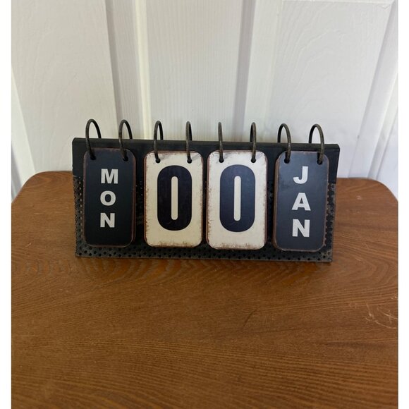 Vintage-Inspired Flip Perpetual Calendar By Kirklands - Picture 2 of 6